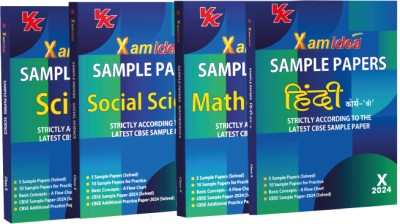 Xam Idea Sample Papers Simplified Bundle Set Of 4 Books (Science, Social Science, Mathematics & Hindi B) Class 10 For 2024 Board Exam |(Paperback, Xamidea Editorial Board)