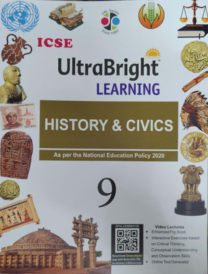 Icse Ultra Bright Learning History & Civics Class 9(Pepper back, Dr. Bina biswas)