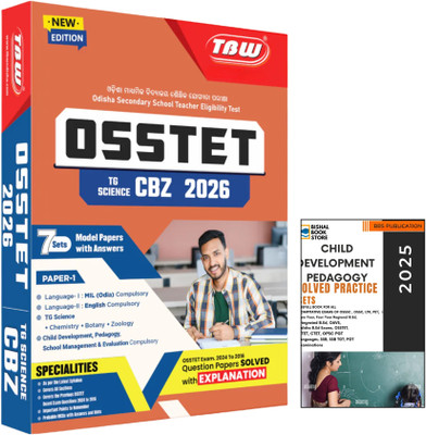 TBW OSSTET TG Science CBZ 2026 | 7 Sets Model Papers | MIL (Odia) & English Compulsory | Chemistry Zoology Botany And Child Development & Pedagogy 2025 By BBS PUBLICATION(Paperback, Odia, TBW GROUP OF WRITERS, BBS WRITERS)