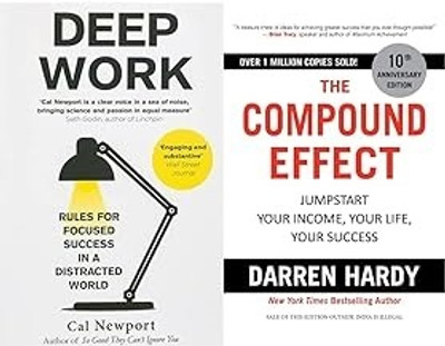 Deep Work: Rules For Focused Success In A Distracted World + The Compound Effect (Set Of 2 Books)(Paperback, Call Newport, Darren Hardy) Deep Work: Rules For Focused Success In A Distracted World + The Compound Effect (Set Of 2 Books)(Paperback, Call Newport, Darren Hardy)