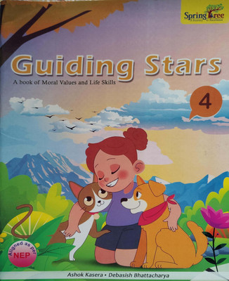 Guiding Stars A Book Of Moral Values And Life Skills Class 4(Paperback, Ashok kasera)