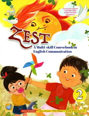 Oasis, Zest, A Multi-Skill Cousrebook In English Communication, Class-2(Paperback, RUPA GUPTA)