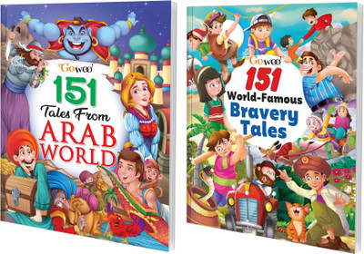 151 Tales From Arab World And 151 World-Famous Bravery Tales I Set Of 2 Books I Illustrated Humorous Stories Collection By Gowoo(Paperback, Manoj Publication editorial board)