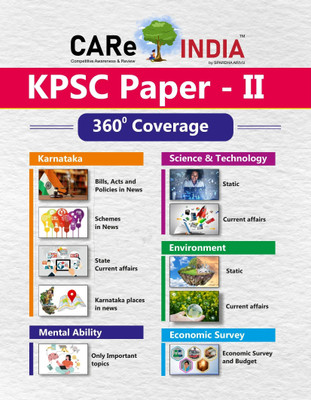 Care India KPSC Paper -2 |360 Degree Coverage |Karnataka.Mental Ability.Science & Technology.Environment.Economic Survey|(Paperback, Care India Team)