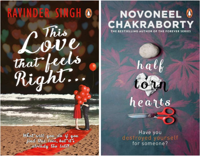 This Love That Feels Right + Half Torn Hearts - Combo Of 2 Books Set(Paperback, Novoneel Chakraborty and Ravinder Singh)
