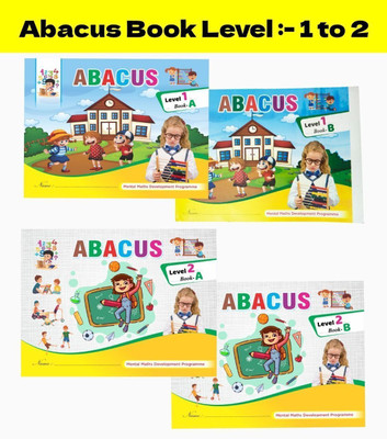 Abacus Book Level 1 To 2 A+B (4 Books)(Paperback, Abacus Gyan Graphics)