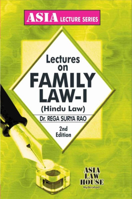 Lectures On Family Law I (Hindu Law)(Paperback, Dr. Rega Surya Ra)