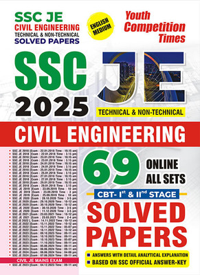 2024-25 SSC JE CBT I & II Civil Engineering Solved Papers 1048 1495 E(Paperback, Others, YCT EXPERT TEAM)