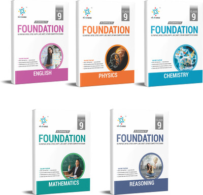 Hive Mind Foundation Course Class 9 English, Physics, Chemistry, Maths, Reasoning (5 Books Combo) For NTSE, STSE, JEE, NEET Olympiad Exam And Other Competitive Exams(Paperback, HiveMind Eduventures Editorial Board)