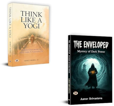 Think Like A Yogi + The Enveloped By Aarav Srivastava | Yogi Mindset Book | Spiritual Growth India | Ancient Indian Wisdom | Dark Power Thriller | Mythological Fantasy Book | Personal Development Guide | Indian Epic Suspense | Inner Peace Journey | Battle Of Brothers Novel (Set Of 2 Books)(Paperback Think Like A Yogi + The Enveloped By Aarav Srivastava | Yogi Mindset Book | Spiritual Growth India | Ancient Indian Wisdom | Dark Power Thriller | Mythological Fantasy Book | Personal Development Guide | Indian Epic Suspense | Inner Peace Journey | Battle Of Brothers Novel (Set Of 2 Books)(Paperback