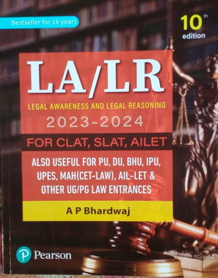 Pearson Pearson LA/LR Legal Awareness And Legal Reasoning 2023_24(Paperback, Ap Bhardwaj)