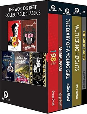 The Worlds Best Collectable Classics (Set Of 5 Books)(Paperback, George Orwell, F. Scott Fitzgerald, Anne Frank, Emily Brontë)