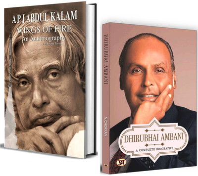 Wings Of Fire By Dr. APJ Abdul Kalam | Dhirubhai Ambani: A Complete Biography | Inspirational Stories Of Visionary Leaders, Offering Insights Into Success, Determination(Paperback, Arun Tiwari, A. P. J. Abdul Kalam, N. Chokkan)