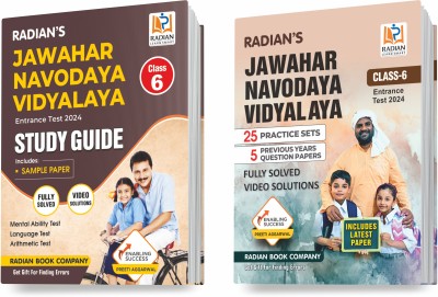 Combo Pack Of Jawahar Navodaya Vidyalaya Class 6 Guidebook & Practice Sets With Solved Papers For Entrance Exam 2024 (Set Of 2 Books, English Medium)(Paperback, Radian Book Company)