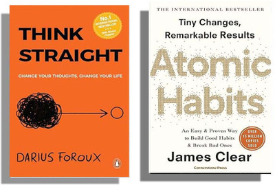 Combo: ( Think Straight + Atomic Habit ) English(Paperback, Darius Foroix, James Clearr)