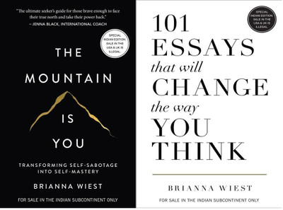 The Mountain Is You + 101 Essays That Will Change The Way You Think (Combo Of 2)(Paperback, Brianna Wiest)
