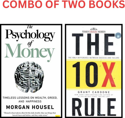 Combo Of Two Books: The 10x Rule & Psychology Of Money(Paperback, morgan housel, Cardone)