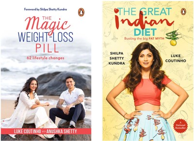 The Great Indian Diet-Bpb: Busting The Big FAT MYTH & Magic Weight Loss Pill, The: 62 Lifestyle Changes (Set Of 2 Books)(Paperback, KUNDRA, SHILPA SHETTY)