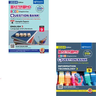 Information Technology English (2 Books Combo) Cbse Question Bank Class 9 With Cbse Sample Paper For 2024 Exams By Master Mind(Paperback, Blueprint Editorial Board)