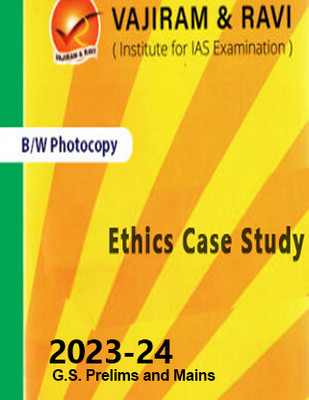Vajiram & Ravi Ethics Case Study Book With Spiral For IAS General Studies(GS)-Yellow Book Prelims & Mains 2023-24 Printed Notes- English (Photocopy B/W Study Material) (Paperback Vajiram & Ravi Photocopy)(Paperback, Vajiram & Ravi) Vajiram & Ravi Ethics Case Study Book With Spiral For IAS General Studies(GS)-Yellow Book Prelims & Mains 2023-24 Printed Notes- English (Photocopy B/W Study Material) (Paperback Vajiram & Ravi Photocopy)(Paperback, Vajiram & Ravi)