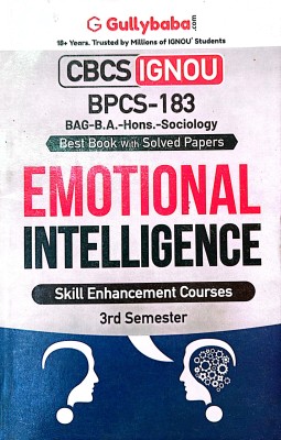 IGNOU BAG Help Guide (BPCS-183, Emotional Intelligence)(PAPER BINDING, GPH)