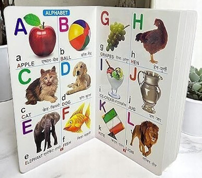KiddoJoy Little Champs – My First All-In-One Learning Book (English-Hindi) Book Shelf(Hardcover, ARUN)