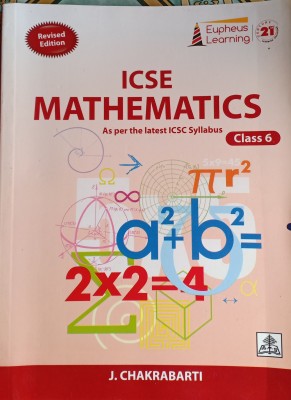 ICSE Mathematics Syllabus Class 6(Pepper back, J chakraborti)