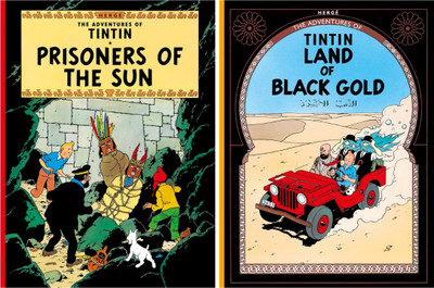 The Adventures Of Tintin: Prisoners Of The Sun + Land Of Black Gold : 2 Title Paperback Combo Set(Paperback, Herge)