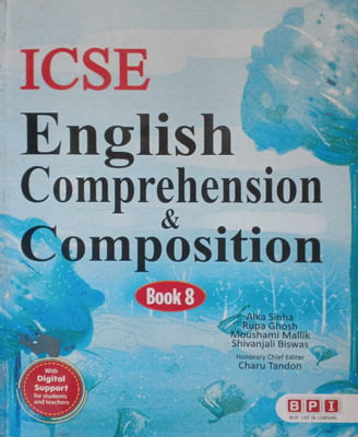 ICSE English Comprehension And Composition Book 8(Pepper back, Alka sinha)