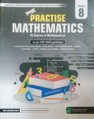 Revised Practise Mathematics Class 8(Pepper back, Green earth)