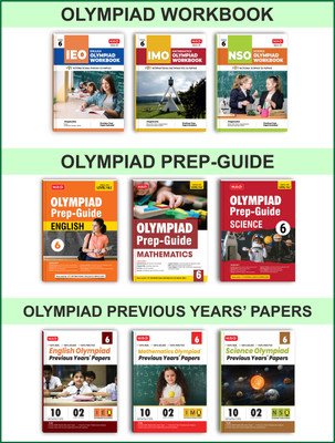 MTG Class-6 (Mathematics, Science & English) IMO-NSO-IEO Olympiad Workbook, Prep-Guide & Previous Years Papers (PYQs) With Mock Test Paper - SOF Olympiad Books For 2024-25 Exam (Set Of 9 Books)(Paperback, MTG Editorial Board)