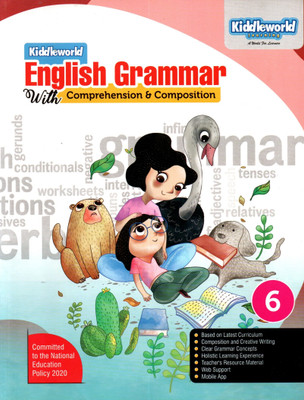 Kiddleworld, English Grammar With Comprehension & Composition, Class-6(Paperback, RISHI SANKHLA)