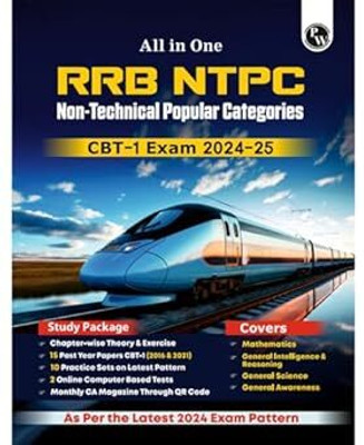 Physics Wallah All In One RRB NTPC 2024-2025 CBT - 1 Exam L Chapterwise Theory, Short Tricks And Exercises L 15 Previous Year Solved Papers (PYQs) 2016 & 2021 With 10 Practice Sets L English Editio NEW BOOK(Paperback, PW)