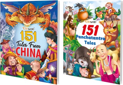 151 Tales From China And 151 Panchatantra Tales I Set Of 2 Books I Short Bedtime Stories For Kids By Gowoo(Paperback, Manoj Publication editorial board)