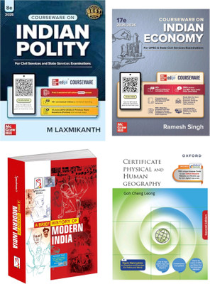 Indian Polity M Laxmi Indian Economy Ramesh Singh Modern History Spectrum GC Leone Five Books Set(Paperback, Anshu)