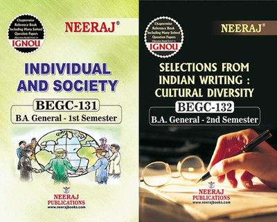 BEGC-131 Individual And Society BEGC-132 Selections From Indian Writing: Cultural Diversity(Paperback, Neeraj Expert Team)