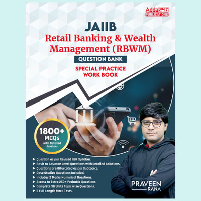 JAIIB Retail Banking & Wealth Management (RBWM) MCQs 1800+ Questions (English Printed Edition) Book By Adda247(Paperback, Adda247 Publications)