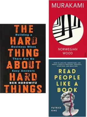 Generic Books. Murakami + Read People + The Hard Think About Hard Thinks . ( Combo Set Of 3 Books )(Paperback, Pvt India)