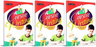 My School Cursive Writing Part V Combo Of 3 Books(Paperback, Bookmate)