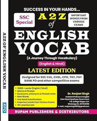 Rupan Publishers & Distributors A 2 Z Of English Vocab, English & Hindi Latest Edition(Paperback, Dr.Ranjeet Singh)
