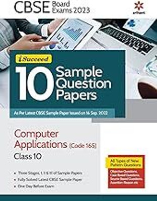 CBSE Board Exam 2023 I-Succeed 10 Sample Question Papers Computer Applications Class 10(Paperback, EXPERTS)
