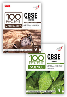 MTG 100 Percent Mathematics & Science For Class 9 CBSE Board Exam 2024-25 (Set Of 2 Books) | Self-Evaluation Test, Theory, Diagrams Available All In One Book | As Per Rationalised NCERT & CBSE Syllabus(Paperback, MTG Editorial Board)