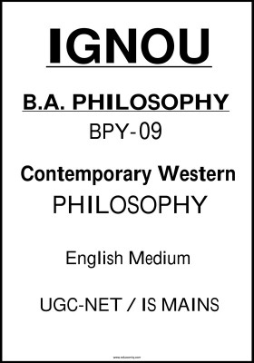Ignou BA BPY-09-Contemporary Western Philosophy Printed Notes In English For IAS Mains 2024(Paperback, IGNOU)