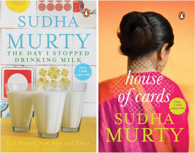 The Day I Stopped Drinking Milk + House Of Cards - Combo Of 2 Books Set(Paperback, Sudha Murty)
