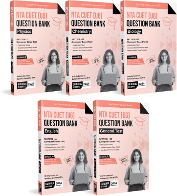 Gurukul NTA CUET Science PCB Question Bank Bundles (Set Of 5) Exam 2024 : Physics, Chemistry, Biology, English & General Test (MCQs, Chapterwise Theory, 2023 Solved Paper, New Paper Pattern)(Product Bundle, Oswal Publishers)