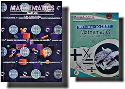R D Sharma Mathematics With Solutions Class 8 Combo Set Of 2 Books National Curriculum Framework(Perfect Paperback, RD SHARMA)