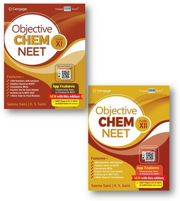 Cengage Objective Chem NEET: Class 11th + 12th (2-Books Sets) With Free Online Assessments And Digital Content 2023(Paperback, Seema saini, K S SAINI)