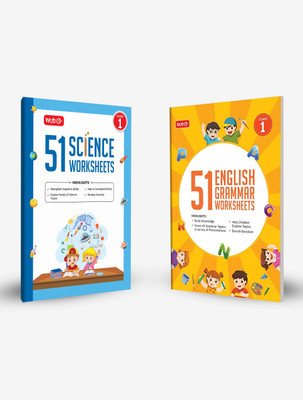 MTG 51 English Grammar & Science Worksheets Class 1 (Set Of 2) – Grammar Workbook To Practice English Concepts In Interactive Way | Science Workbook To Help In Conceptual Clarity (Based On CBSE/NCERT)(Paperback, MTG Editorial Board) MTG 51 English Grammar & Science Worksheets Class 1 (Set Of 2) – Grammar Workbook To Practice English Concepts In Interactive Way | Science Workbook To Help In Conceptual Clarity (Based On CBSE/NCERT)(Paperback, MTG Editorial Board)