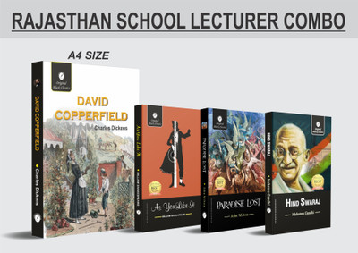 David Copperfield, As You Like It, Paradise Lost & Hind Swaraj – For Rajasthan School Lecturer English Literature (Combo Set Of 4 English Books)(Paperback, Charles Dickens, William Shakespeare, John Milton, Mahatma Gandhi)