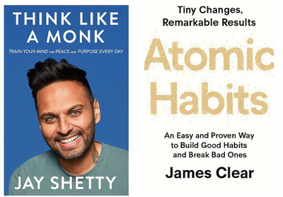 Atomic Habits + Think Like A Monk(Paperback, jay shetty, james clear)